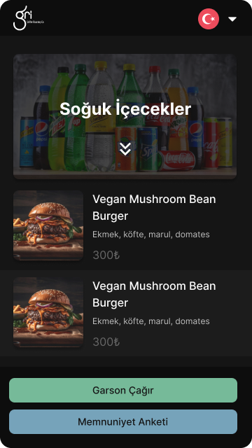 Restaurant UI Screenshot